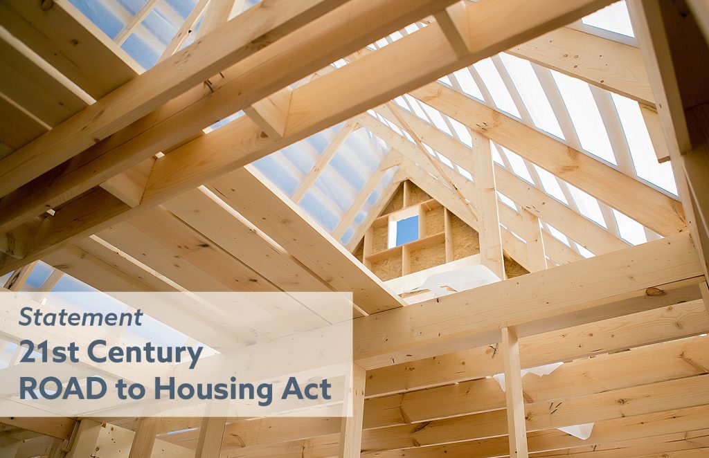 Statement - 21st Century ROAD to Housing Act